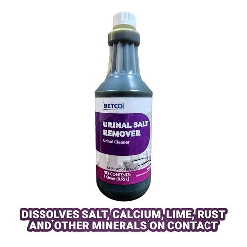 Detco Urinal Salt Remover Concentrate - Safe on Pipes and Plumbing, Odor Control, Cleans Rust, Scale, and Uratic Salt Build-Up, Case of 12 by Detco - Image 3