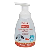 Espuma Baño en Seco para Gatos, con Aroma de Avena y Miel para Piel Irritada, Pets Fisher-Price 250ml