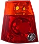 Evan-Fischer Tail Light Lens and Housing Compatible with 2004-2008 Chrysler Pacifica Red and Amber Lens Driver Side