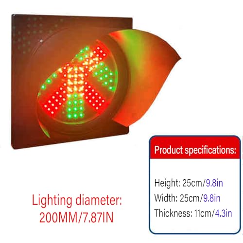 Feu de circulation de 300 mm avec flèche verte et feu stop go 24V - 8