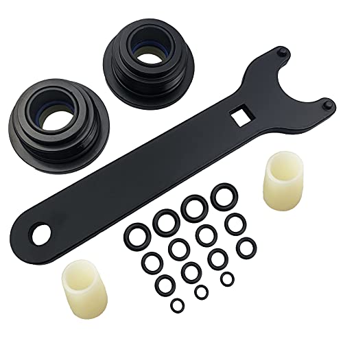 Image of Hydraulic Cylinders Seal Kit Replacement for HS5157 Fit for Rebuilding Outboard Front Mount Hydraulic Cylinder 2 Screw In End Glands with Wrench