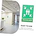 TOGEVAL 10Pcs Fire Safety Assembly Point Stickers High Visibility Emergency Exit Signs Self Adhesive for Workplace Construction and Industrial Areas Evacuation Instructions