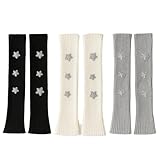 ZHLKHIOP 3 Pack Arm Warmers Women, Star Print Sleeve Covers, Y2K Style Arm Warmers for Women, Lightweight Breathable Material, One Size Fits Most