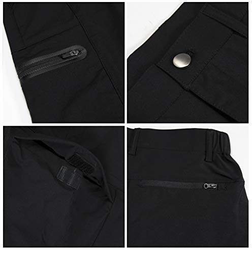 Quick Dry Cargo Shorts Men's Outdoor Summer Causal Hiking Multi-Pocket Short (No Belt)4