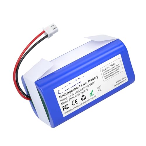 MNGHFTG Vacuum Cleaner Lithium Battery, Compatible for Shark Ion R75 R85 RV850 RV850C AV751 AV752 AV753 RV761, Vacuum Cleaner 14.4V 3000mAh RVBAT850 Battery Parts