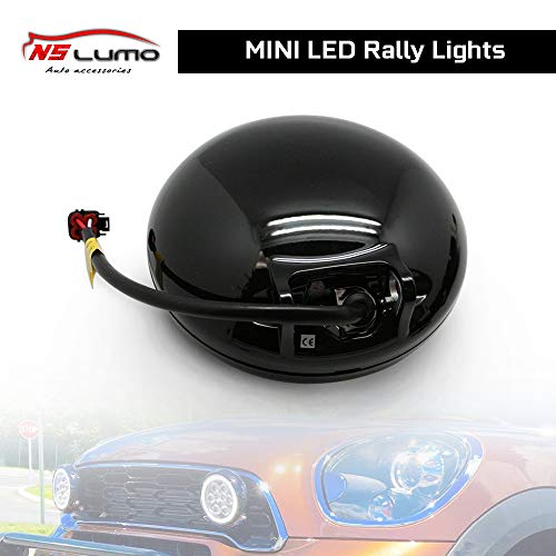 Luz LED de rally con anillo halo mínimo DRL y acabado premium para Mini Cooper 3
