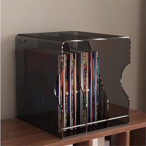 Présentoir CD et vinyles en acrylique transparent pour table - 6