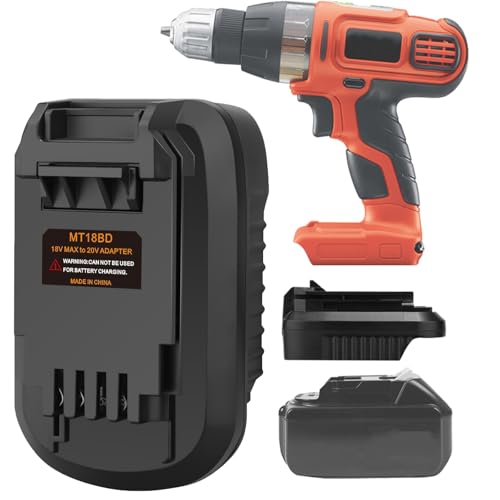 Battery Adapter for makita 18V Lithium Battery Convert to for Black+Decker 20V LBXR2020 LBX20 LBXR20 Battery Use for Black+Decker 20V Cordless Power Tool (Adapter only)