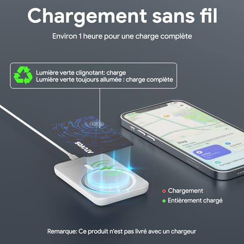 Localiser portefeuille et sac avec le tracker rechargeable ATUVOS