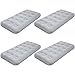 Geetery Kids Air Mattress Toddler Inflatable Airbed 55x27.6x8.7 Inch Foldable Comfort Flocked Blow up Bed with Patch Kit Portable Sleepover Mattresses for Home Travel Camping Party(Gray, 4 Pcs)