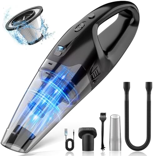 Handheld Vacuum Cordless Rechargeable 3-in-1, Car Vacuum Portable...