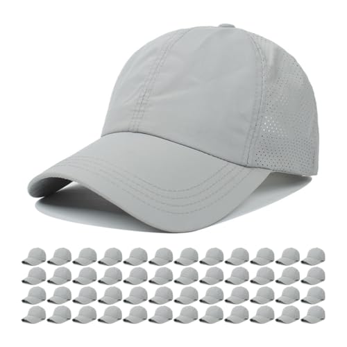 Image of Quick Dry Fit Baseball Cap - Water Repellent Sun Hat for Fishing, Running, Hiking, Golf, Surfing, Sailing, Boating