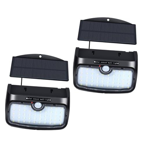 Lampe de jardin solaire détecteur de mouvement 2 pcs Gatuida plastique étanche