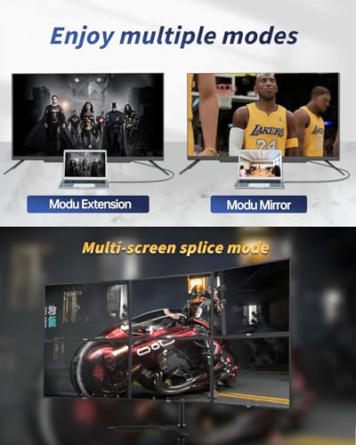 8K DisplayPort to HDMI Cable 2m - 8K@60Hz 4K@240Hz/120Hz, Active Unidirectional DP1.4 Source to HDMI2.1 Display, Nylon Braided, Alloy Housing, Plug & Play for Laptop/PC/GPU to Monitor/TV/Projector - Image 6