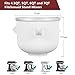 LETOMS Ice Cream Maker Attachment for Kitchenaid, 2 Quart Frozen Ice Cream Bowl for Stand Mixer 4.5/5/6/7QT, Sorbet Gelato Maker for Homemade Ice, Dessert, Yogurt
