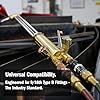 Koike Oxy-Fuel Quick Connect Torch To Hose Coupler Set, Safe Fuel/Oxygen Disconnect, Leak-Proof Design, UL Listed (SET) #2