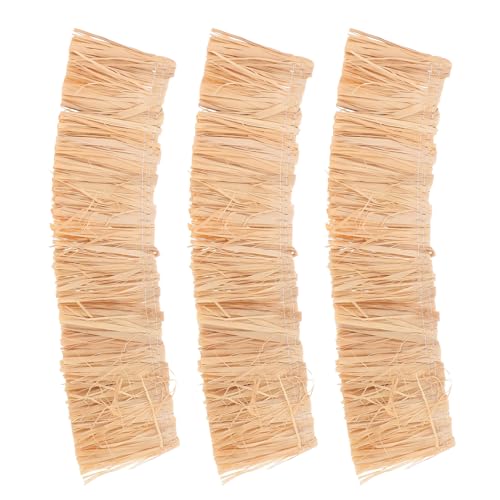 BESPORTBLE 3 Stück künstliches strohdach Stroh deko puppenhaus...