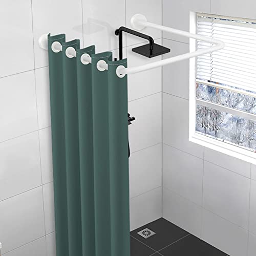 Barre de douche en acier inoxydable 304 de qualité tringle en U extensible et durable