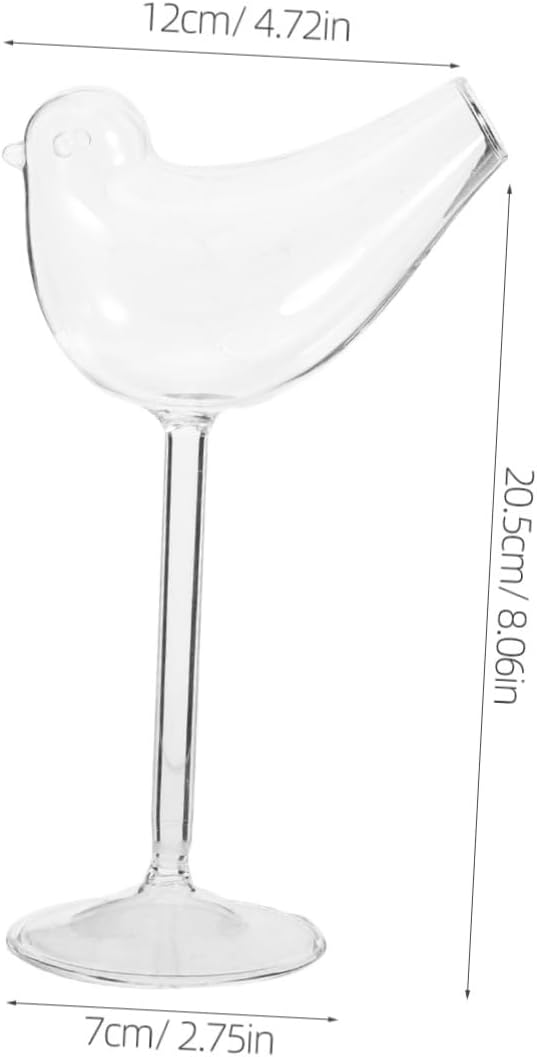 4pcs Creative Cocktail Cups Bird Design Smoking Glasses Tumbler Cups for Party Banquet Family Gathering