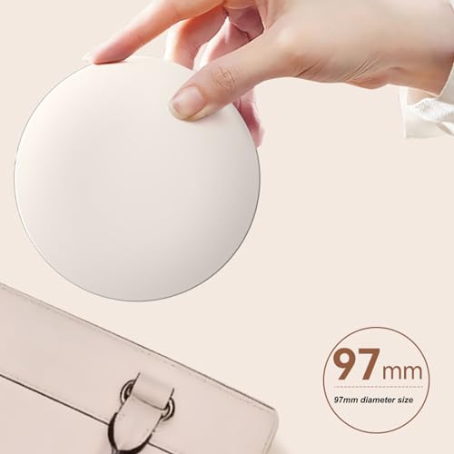 Miroir de caméra pour écran solaire et miroir de maquillage LED de poche 2X