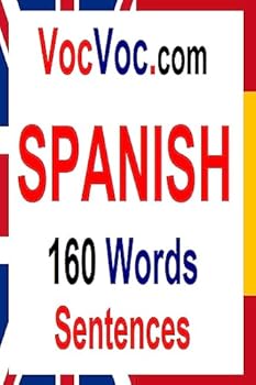 Paperback VocVoc.com SPANISH: 160 Words Sentences Book