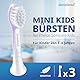 demirdental Ersatzbürsten für Kinder passend für Philips Sonicare Ersatzbürsten Kids, Compact Mini geeignet für 3-6 Jahre, entspricht HX6034 HX6033, Lilac, 3er Set