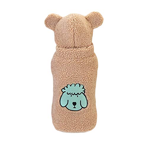 Jinpet Winter Warm Small Dog Pajamas Coats for Puppy Soft Fleece Hoodie Clothes for Chihuahua Yorkie Poodles Pet Pajamas Jumpsuit Dog Sweater Coats
