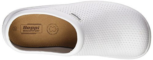 Beppi Eva Clog, Zoccoli da Lavoro Uomo, Bianco