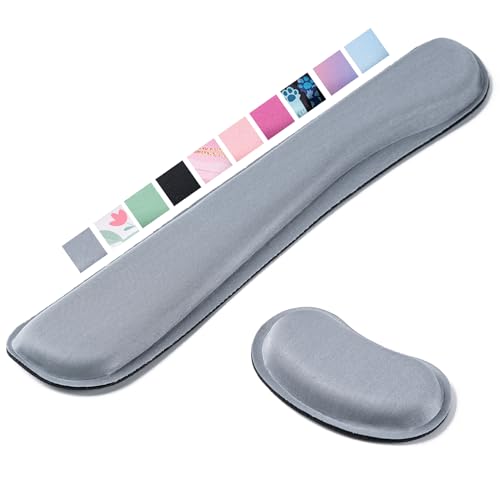 Hoewina Keyboard Wrist Rest,Ergonomic Wrist Support for Keyboard,Gray