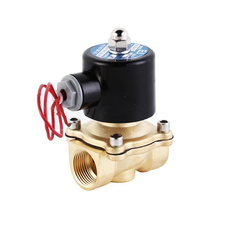 Électrovanne laiton 3/4 12V DC et joint Viton normalement fermée pour gaz et eau