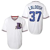 Men Bull Durham Ebby 'Nuke' LaLoosh 37 Crash Davis 8 Movie Baseball Jersey Stitch White S-XXXL (37...