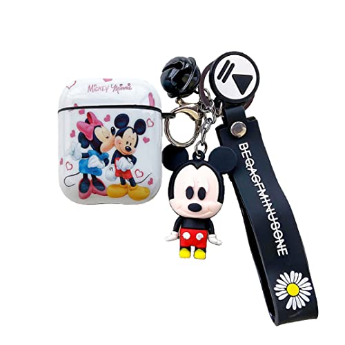 Oinbxw For Airpod Case Cover, Airpod Case Personalized Custom With Lanyard Keychain Cool Cartoon Cute Anime Design Series Airpod Case For Women Girls Wireless Airpod 2 Case (Mickey) #TOP15