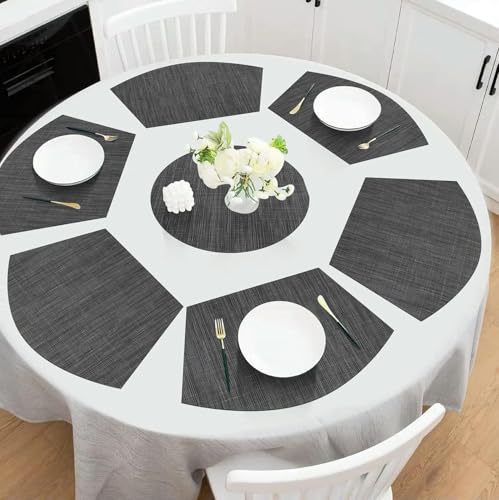 Tapis de table antidérapants faciles à essuyer et napperons d'extérieur en vinyle
