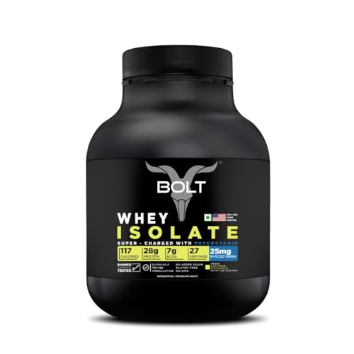 Image of Bolt 100% Whey Isolate Powder | 28g Protein Per Scoop, 7G BCAA | Irani Saffron Pistachio | 27 Servings | 2lb,907G | Muscle Recovery | Lean Muscle Support | Fast Absorption | Gluten-Free | Easy to Digest
