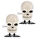 TOYANDONA Juego de 2 figuras de Halloween, esqueleto, calavera, figura de Halloween, decoración para niños, Halloween, Navidad, fiestas, cumpleaños infantiles