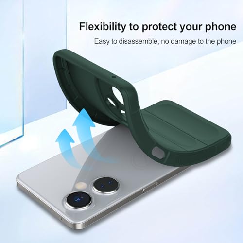 BonYonka Silicone Case for OnePlus Nord N30 5G, Anti-Scratch Microfiber Lining, Shockproof Case with Camera Protection, Green by BonYonka - Image 5