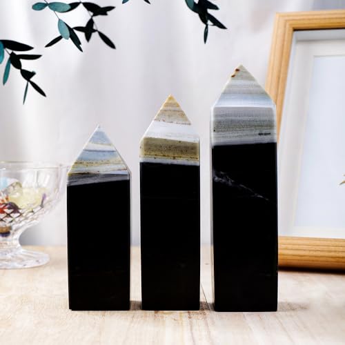 Gran torre de cristal natural LVTFCO de 200-300g, el regalo espiritual perfecto 4