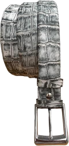 Genuine crocodile Belly leather skin Belts buckle for men, real Alligator Men's belt, strap width 1.57