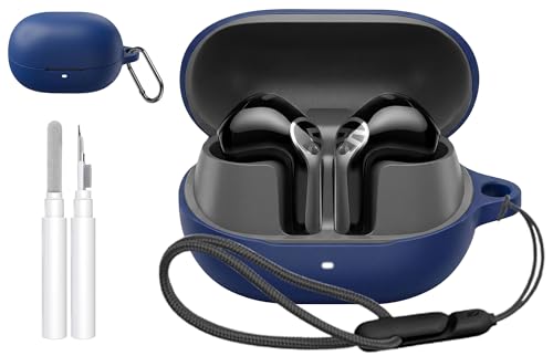 �P�[�X For SOUNDPEATS(�T�E���h�s�[�c) Air6 HS �p �V���R���f�ސ� ���[�P�[�X �t���̃`���[�� �֗� ���s �y�� �L�Y�h�~ �h�o �h�k �y�ʏ��^ �ی�P�[�X �����h�~ �\�j�[ �T�E���h�s�[�c Air6 HS�p �S�ʕی�J�o�[(�u���[