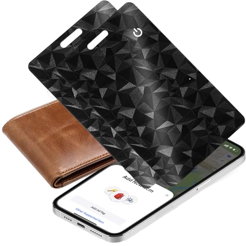Smart Tracker Card [Apple MFi Certified] (iOS Only), Rechargeable 0.07in