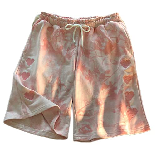 QTZTZ Pantalones De Pierna Ancha De Cintura Alta para Mujer Pantalones Cortos Informales De Talla...