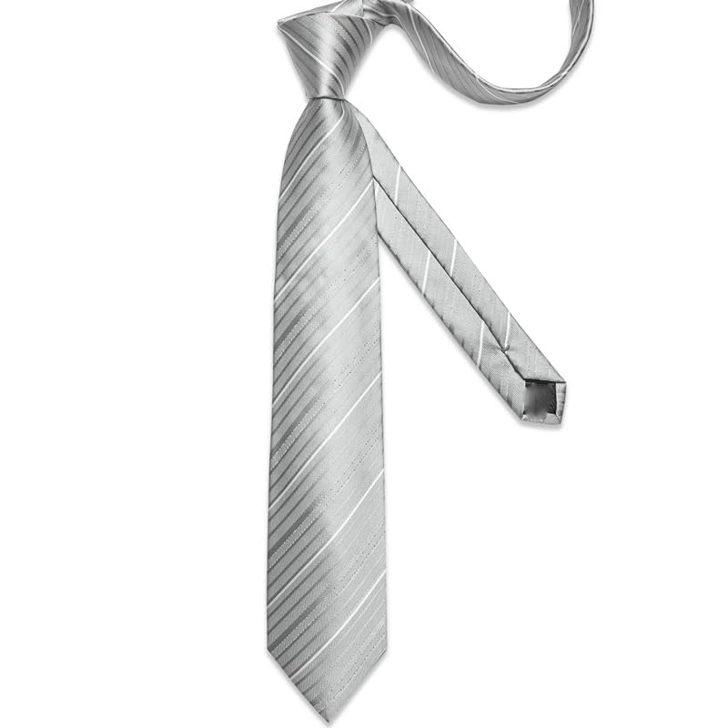 Set de corbatas clásicas a rayas para hombre miniatura 4