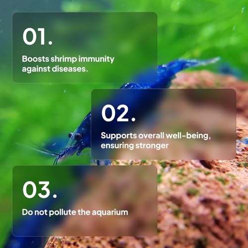 Shrimp Food Pellets Aquarium Shrimp Food, Freshwater Shrimp Supplies, Neocaridina Shrimp Food Pellets 1.75 oz (50 g) (Protein)