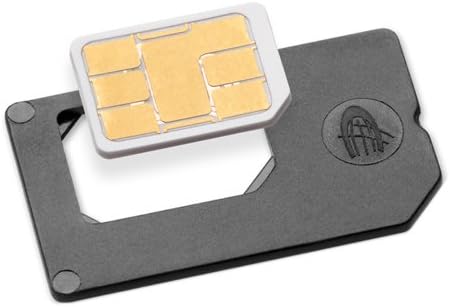 Sadapter SADAPTER4FFTO2FFBLK Nano SIM to Full SIM Card Adapter - Retail Packaging - Gray