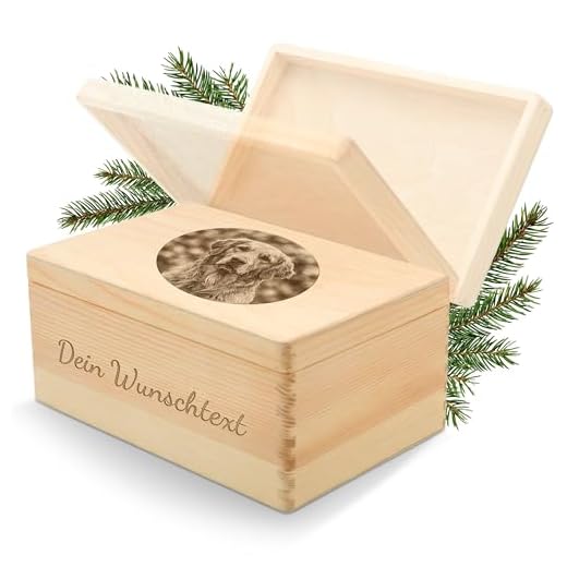 Engravery Holzkiste personalisiert, massiv - Holzbox mit Gravur als individuelles Geschenk oder Erinnerungsbox (Eigenes Bild)