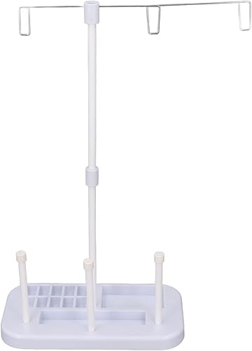 Miniatura 8 de Soporte de hilo de 3 carretes, soporte de carrete de hilo de bordado, organizador de hilo para máquinas de bordado y costura