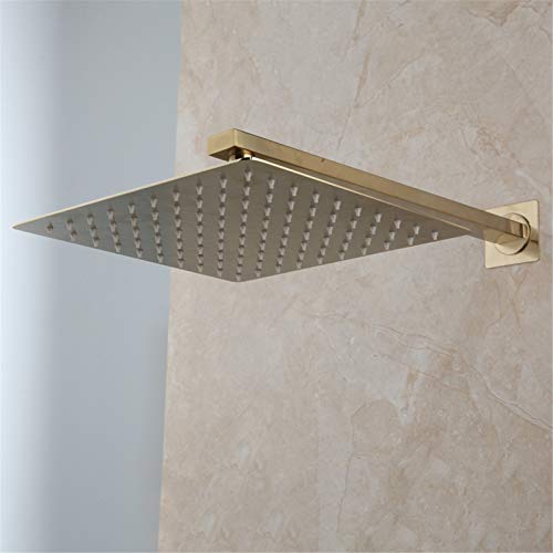 Mitigeur de douche mural or brossé pour créer un spa à la maison