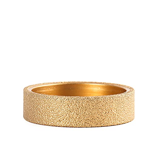 ブルノーズ研磨ホイール、 乾式真空ろう付けダイヤモンド研削ホイール デミブルノーズエッジプロファイル研削ディスク 74mm 内径20mm 26個入り 複数サイズ(Parallel Wheel 20mm)