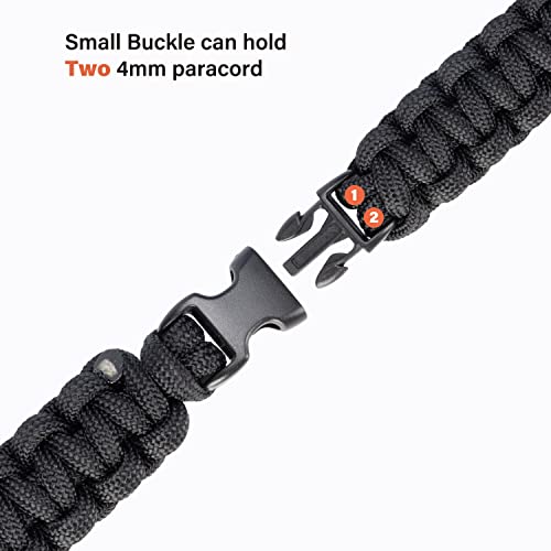 Abma Cord Paracord Bracelet Buckles 120pcs x 10mm (3/8") Paracord Buckles Clips Side Release Plastic Buckles for Bracelets Crafts and DIY - Image 3