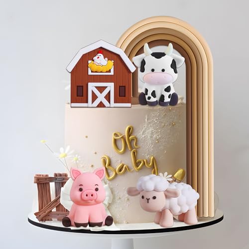JeVenis Farm Animal Cake Decoration Sheep Cake Topper Farm Animal